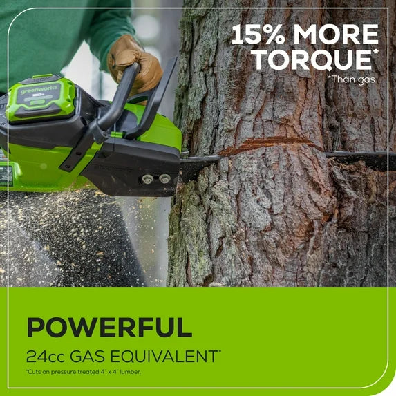 60V 14” 1.2kW Chainsaw with 2.5 Ah Battery & 3 Amp Charger 2028702