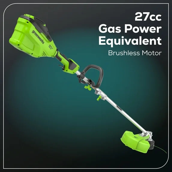 60V 16" String Trimmer & 750 cfm 180 mph Blower Combo + 2.5Ah Battery & Charger