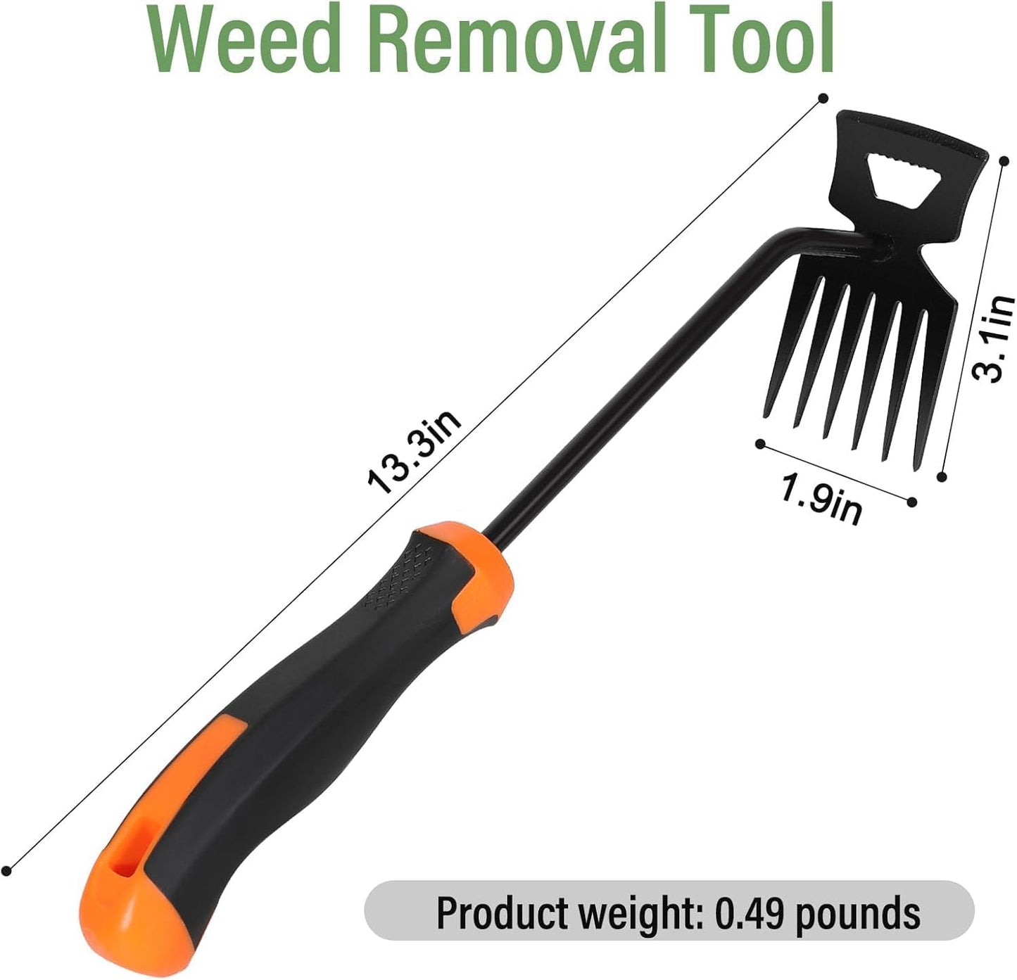 2025 New Garden Weeding Tools Manganese Steel Hand Weeder Tool with Handle
